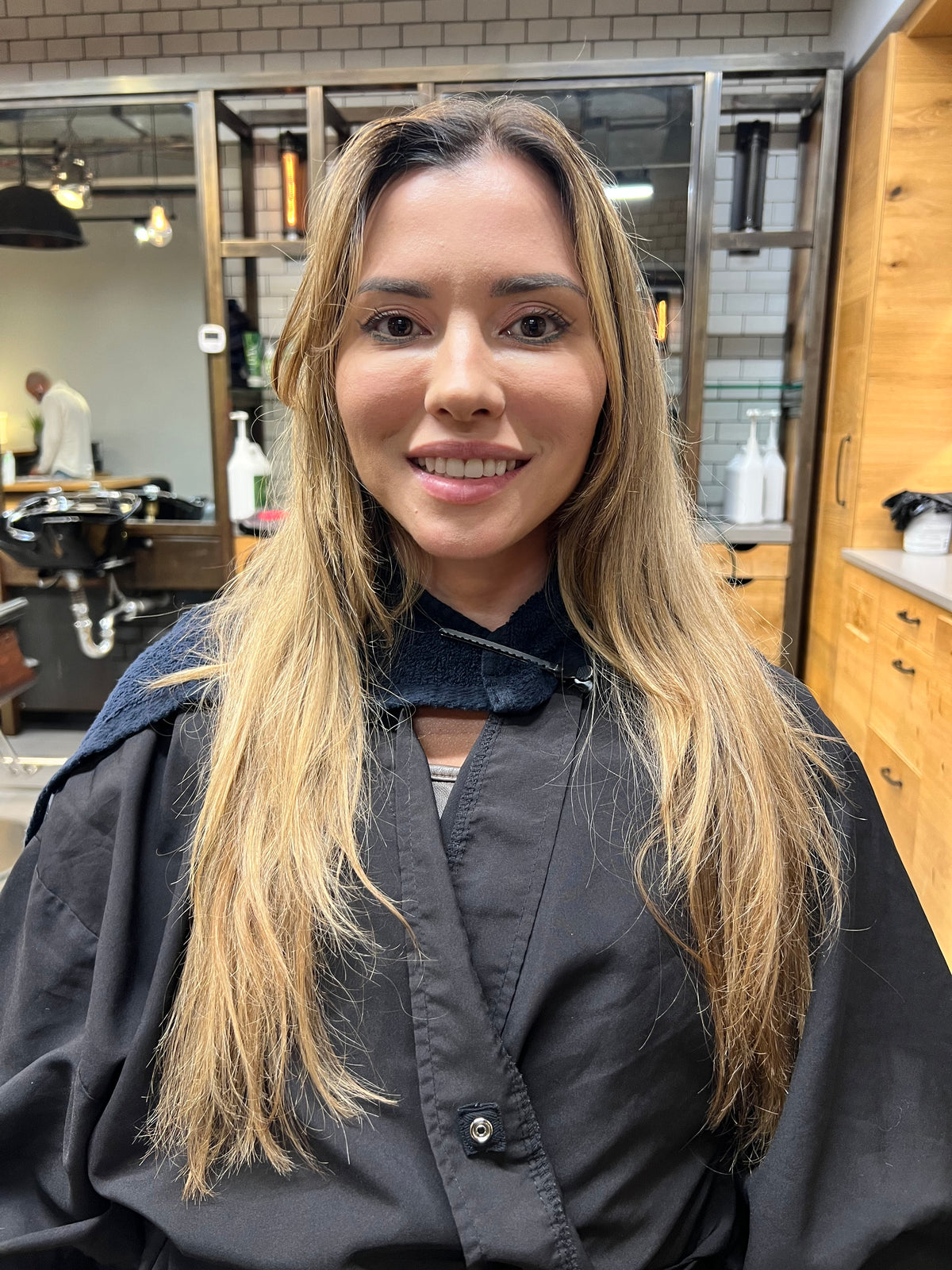 Damaged hair before a hair repair treatment at Hair Shak Salon Miami