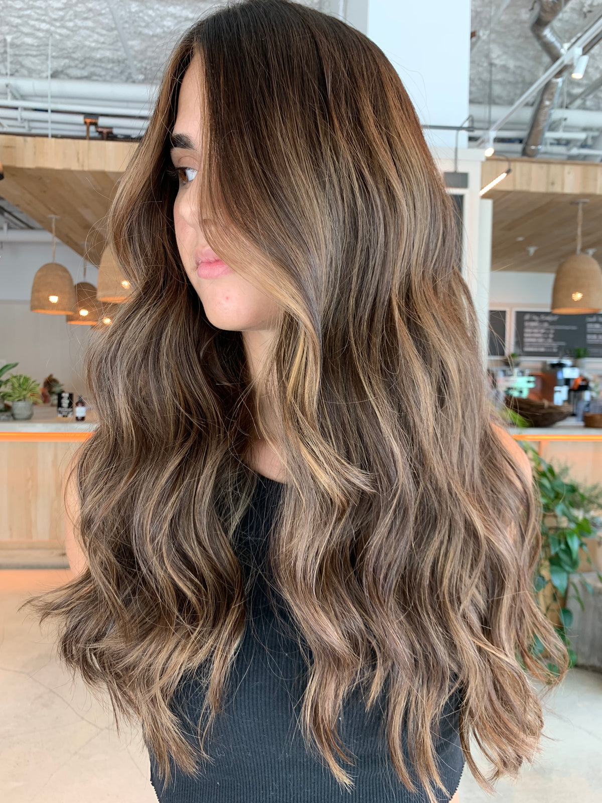 Balayage result at Hair Shak Salon Miami