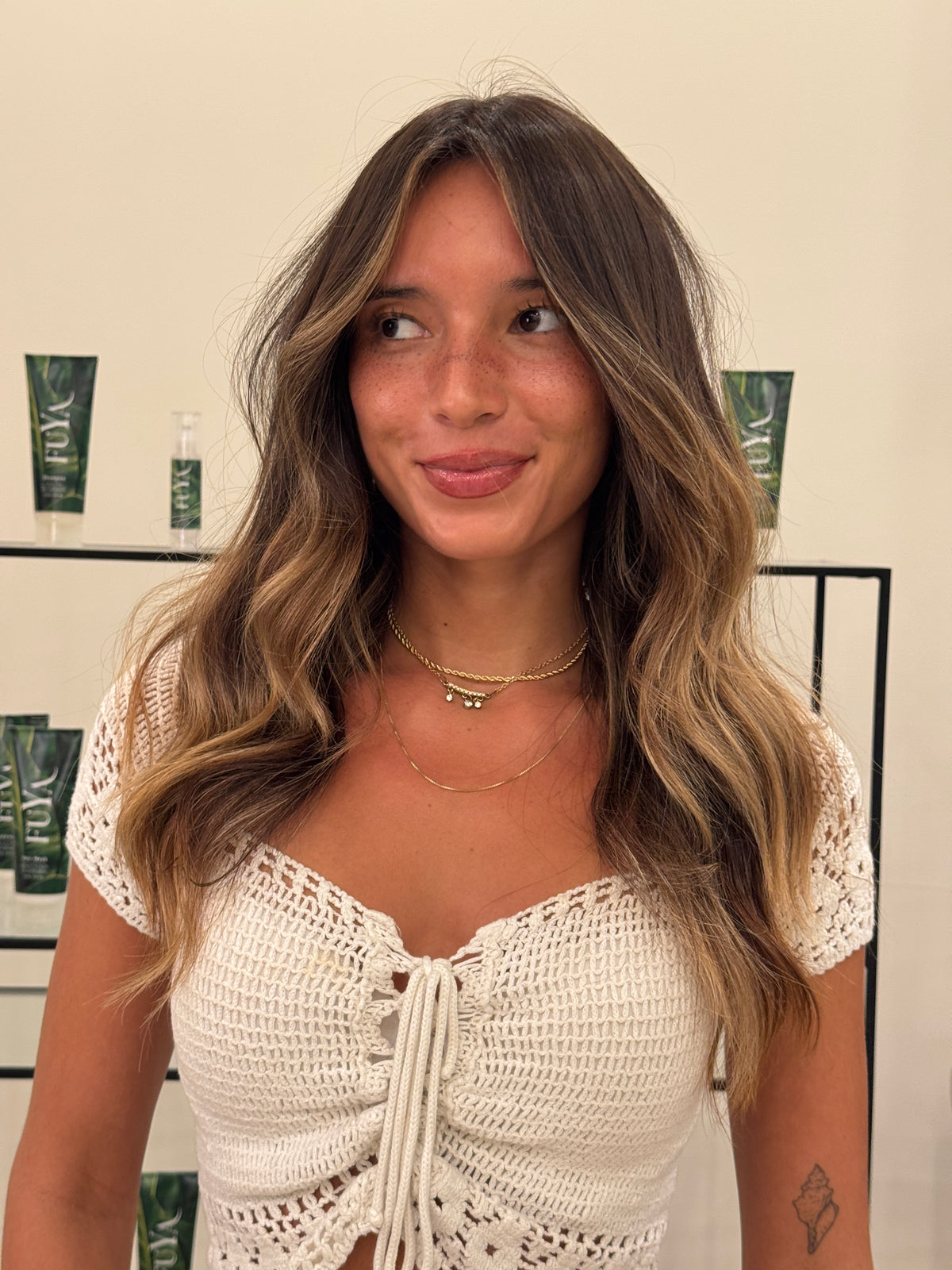 Hair extensions after the appointment at Hair Shak Salon Miami